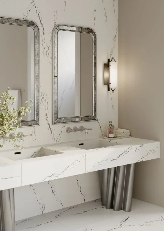 ผนังหินห้องน้ำ