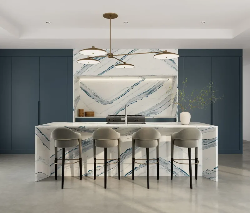 ผนังหินห้องครัว